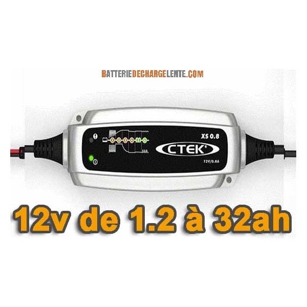Chargeur batterie CTEK XS 0.8 - Batterie decharge lente